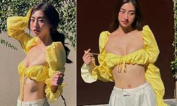 Lương Thùy Linh tung bộ ảnh mãn nhãn sau khi được khen vì tốt nghiệp loại xuất sắc nhưng lại o ép vòng một đến biến dạng