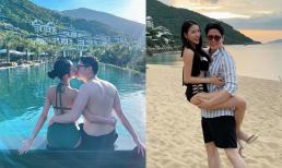 Mai Hồ diện bikini gợi cảm, ngọt ngào hôn ông xã khi đi du lịch