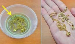 Trang sức vàng bạc bị bẩn đừng ra tiệm vàng rửa nhé! Hướng dẫn bạn một mẹo nhỏ, có thể làm cho trang sức vàng sáng như mới và tiết kiệm rất nhiều tiền!