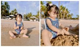 Con gái Đông Nhi diện áo tắm núc ních cưng xỉu, lại còn khoe 7749 biểu cảm nhắng nhít