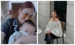 Lan Khuê lên đồ sang xịn mịn lại còn trang điểm cực hút mắt đi đón quý tử và cái kết méo mặt