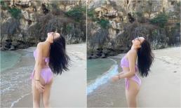 Bạn gái hot girl của Nhâm Mạnh Dũng hiếm hoi đăng ảnh diện bikini, khoe thân hình cực nóng bỏng trước biển