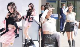 Cùng diện áo quây khoe vòng eo khi đi show, Dương Mịch và Angelababy được đưa lên bàn cân nhan sắc