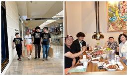 Bằng Kiều về Mỹ hội ngộ 3 quý tử sau khi công khai con trai thứ 4, vui vẻ chụp ảnh nhưng giữ khoảng cách với vợ cũ