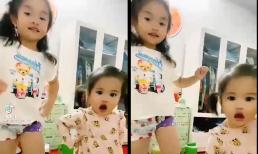 Lâu lắm mới thấy hai con gái Lê Dương Bảo Lâm trổ tài dance: Bảo Nhi điệu nghệ hết mức nhìn sang cô út hơi 'lạc quẻ'