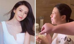 'Mỹ nhân trẻ mãi không già' Cao Viên Viên gây sốc khi lộ mặt không trang điểm, mắt đờ đẫn, lông mày bớt đi một nửa