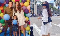 Vợ chồng Lam Trường đưa ái nữ đi chơi trước khi nhập học, bà xã của nam ca sĩ gây chú ý với nhan sắc lung linh như gái 18