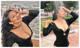 Ngấp nghé ngưỡng U50, 'Nữ hoàng cảnh nóng' Kiều Trinh vẫn hở hết nấc với vòng một căng phồng khi diện đồ tắm