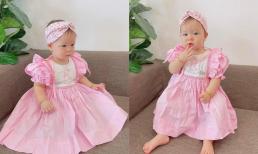 Cháu gái Vũ Hà đáng yêu hết nấc khi diện váy công chúa, gương mặt xinh xắn hệt búp bê 