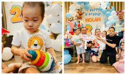 Đinh Ngọc Diệp và Victor Vũ mừng sinh nhật con trai thứ hai, nhóc tì y hệt bản sao của bố