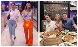 Hương Giang hội ngộ Ngọc Quyên ở Mỹ, đọ trình nhan sắc lẫn catwalk 'một chín một mười'