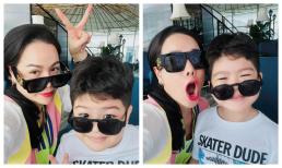 Nhật Kim Anh đưa quý tử đi chơi hè, biểu cảm nhóc tì 'cưng xỉu' nhưng gây chú ý lại là bình luận của tình tin đồn 