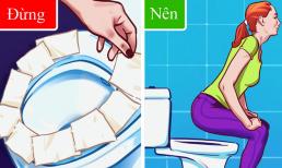 Thói quen sử dụng bồn cầu sai cách ở nhà và nơi công cộng nhiều người mắc phải