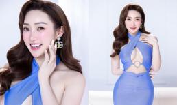 Bà xã Chi Bảo diện trang phục cắt xẻ táo bạo khoe chân ngực lấp ló