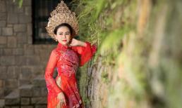 Hoa hậu Lý Kim Ngân - 'nàng thơ' của áo dài thuần Việt