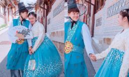 Thiện Nhân và người yêu đồng giới cùng diện Hanbok Hàn Quốc, còn trao nhau ánh mắt cực mùi mẫn