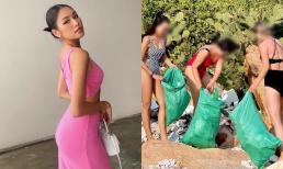 Á hậu Thảo Nhi Lê nói gì về việc những phụ nữ mặc bikini đi nhặt rác trên bãi biển?