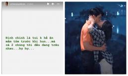 Quỳnh Kool phải lên tiếng đính chính khi bị Bình An tố ăn mắm tôm khi hôn bạn diễn