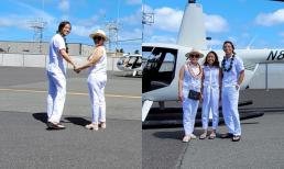 Việt Hương và ông xã tình tứ như vợ chồng son, cùng nhau 'chơi lớn' đưa ái nữ đi du lịch trực thăng riêng