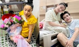 Sau lời hứa bù đắp lỗi lầm, Lê Dương Bảo Lâm nay cũng đã tặng hoa cho vợ nhưng lại 'dằn mặt' cực hài