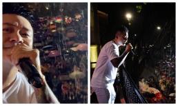 Tuấn Hưng đúng chuẩn 'dân chơi không sợ mưa rơi': Ca sĩ lẫn khán giả hát say mê giữa trời mưa tầm tã