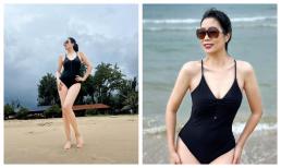 Hiếm hoi lắm mới diện đồ tắm, Trịnh Kim Chi làm dân tình mê mệt vì body không ngấn mỡ thừa ở tuổi U50