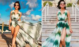 MC Kỳ Duyên diện váy lụa xẻ cao bồng bềnh, khoe chân dài thẳng tắp bất chấp tuổi U60