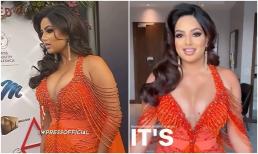 Fan Việt xôn xao khi chứng kiến đương kiêm Hoa hậu Hoàn vũ phát tướng xuất hiện tại thảm đỏ, 'rời xa Việt Nam là bão tố'