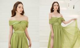 Huyền Lizzie khoe sắc vóc ngọt lịm với váy dạ hội vai trần, xinh đẹp như nữ thần tại sự kiện