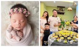 Kiwi Ngô Mai Trang tổ chức tiệc đầy tháng tại gia cho con gái, ái nữ trông như bản sao của ông xã nữ ca sĩ