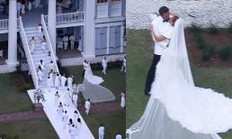 Hình ảnh Jennifer Lopez khóa môi 'Batman' Ben Affleck trong đám cưới tại trang viên 200 tỷ 