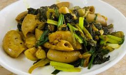 Lòng xào dưa 'phiên bản mới', lòng dai giòn và ngon hơn nhờ thứ nguyên liệu rẻ bèo không kém lòng lợn