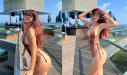 Khoe dáng 'bốc lửa' khi diện đồ bơi, Hà Anh nghĩ về chuyện đi thi Hoa hậu