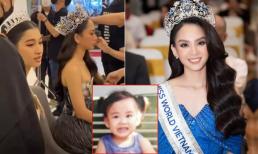 Hoa hậu Mai Phương tung ảnh ngày nhỏ xinh xắn sau khi bị soi vòng một 'phẳng như màn hình tivi' ở hậu trường 