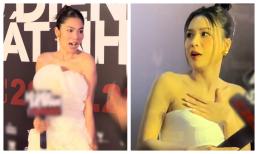 Nam Anh bị dọa đến giật mình té ngã trên thảm đỏ, cư dân mạng chê ban tổ chức PR dơ và thiếu văn hóa