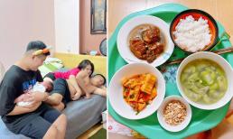 Mẹ bỉm 'nhàn tênh' nhờ ăn mâm cơm cữ mẹ chồng nấu, em trai chồng bế con hộ