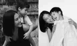 Hoàng Oanh khoe loạt khoảnh khắc ngọt ngào bên con trai, nhóc tì vô cùng đáng yêu và biết hợp tác với mẹ 