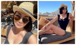 Lâu lắm mới thấy vợ cũ Bằng Kiều diện đồ tắm, lại còn kể chuyện đi nghỉ dưỡng cùng bạn khác giới nhưng ở riêng phòng