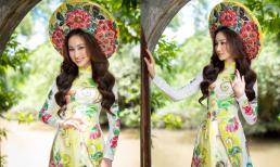 NTK Tommy Nguyễn mang sắc hoa cho Hoa hậu Đoàn Hồng Trang