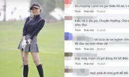 Phương Oanh bị đào lại hình chăm chỉ đi chơi golf giữa tin đồn cặp đại gia có vợ, netizen: 'Chị em Hiền Hồ hả?'