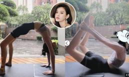 Hề Mộng Dao khoe dáng trong đồ yoga ôm sát, vòng eo con kiến và chân dài miên man của bà mẹ 2 con thu hút sự chú ý