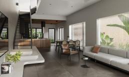 Thiết kế nhà gác lửng kiểu mới, không gian rộng thênh thang dù diện tích thực chỉ 35 m2