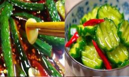 Cách ăn dưa chuột mới không cần tẩm ướp, chỉ cần lắc nhẹ là có thể lắc ra món dưa chuột thơm lừng mùi kim chi