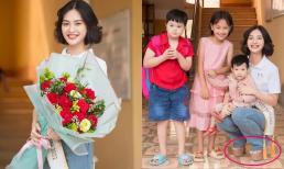 Đi làm thiện nguyện tại quê nhà, Hoa hậu Nông Thúy Hằng bị chỉ trích khi mang guốc cao đến 20cm