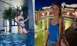 'Hoa khôi bóng chuyền' một thời - Kim Huệ hiếm hoi đăng ảnh bikini khi đi du lịch cùng bạn trai mới 