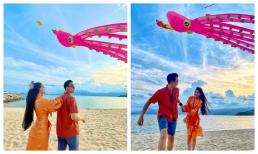 Chồng tương lai của Lê Âu Ngân Anh thoải mái xả loạt ảnh vui đùa cùng vợ lãng mạn như phim Hàn làm lụi tim fan