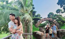 Mạnh Trường tiếp tục đưa cả gia đình đi du lịch ở Hạ Long, vợ bầu vẫn xinh tươi trong những tháng cuối thai kì 