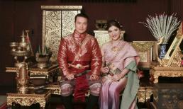 Vợ chồng Minh Chánh duyên dáng trong trang phục Thái Lan