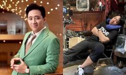 Trấn Thành bị bạn bè 'dìm hàng' lúc ngủ gà ngủ gật khi đi quay phim, nhưng lần này lại đẹp trai lạ lùng 