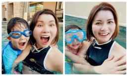 Vợ cũ Đan Trường tự tin diện đồ bơi, để mặt mộc lập tức ghi điểm đậm với cư dân mạng